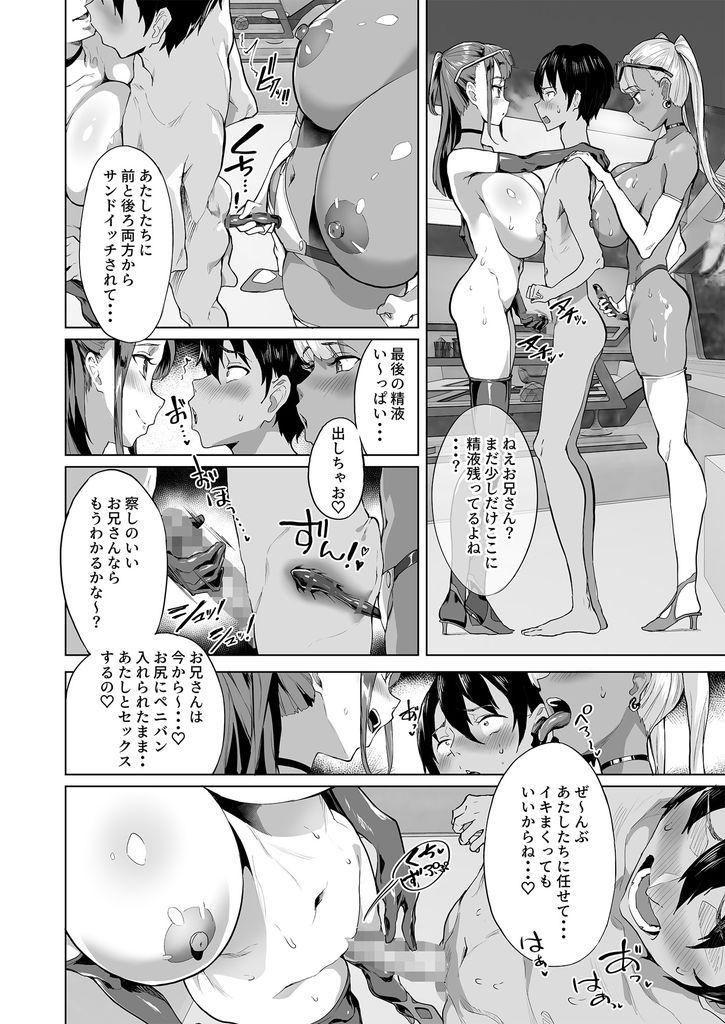 無料エロ漫画 【搾精エロ漫画】寝起きベッドに爆乳ギャル！？逆アナルで前立腺刺激されて精液搾り取られたったｗｗｗ【ハーレムでNEWGAME＋！！ vol.2／ヌルネバーランド】 FANZA