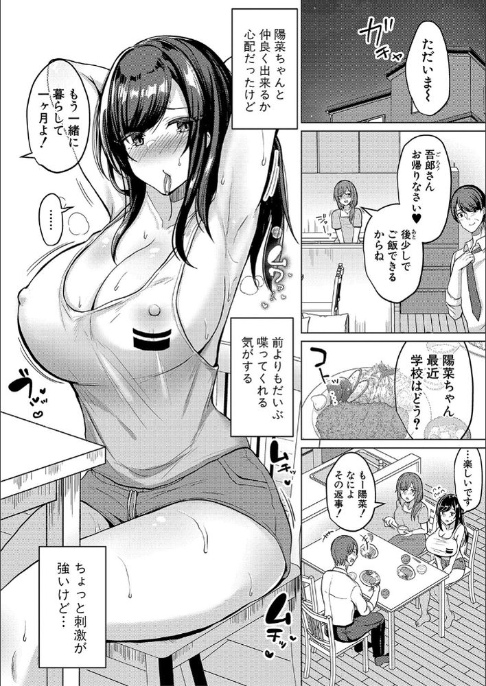 無料エロ漫画 【継父NTRエロ漫画】夫婦の事情を聴いていた義理の娘が発情して継父に襲い掛かる！？？【巨乳連れ子の性欲が強すぎる話／灰都みとり】 FANZA