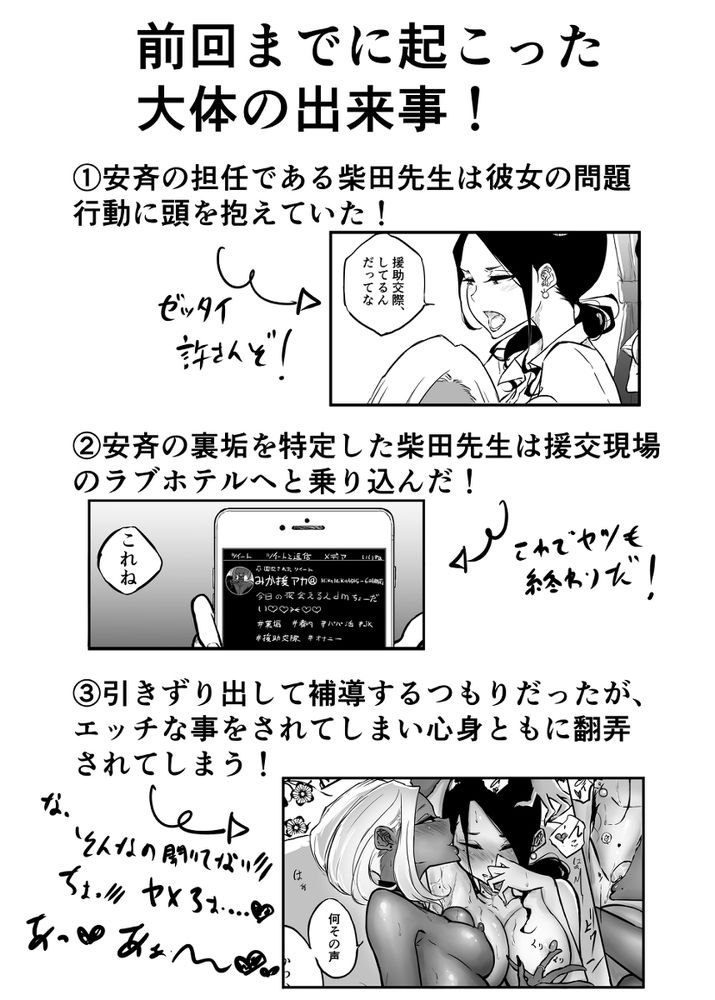 無料エロ漫画 【レズエロ漫画】真面目なスパルタ先生が教え子のビッチ黒ギャルにメスの悦びをわからせられちゃう…【スパルタ先生が教え子のビッチギャルにエッチな事される話2／Sky Dogma】 FANZA