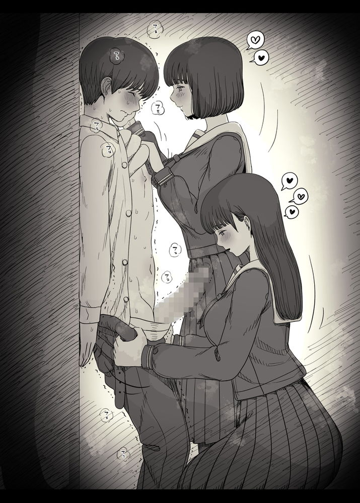 無料エロ漫画 【ハーレム逆レイプエロ漫画】レズな女の子たちと竿役のボク…そして始まるただ肉ディルドとしてのセックス…【女学寮に誘われて2／ひまわりのたね】 FANZA