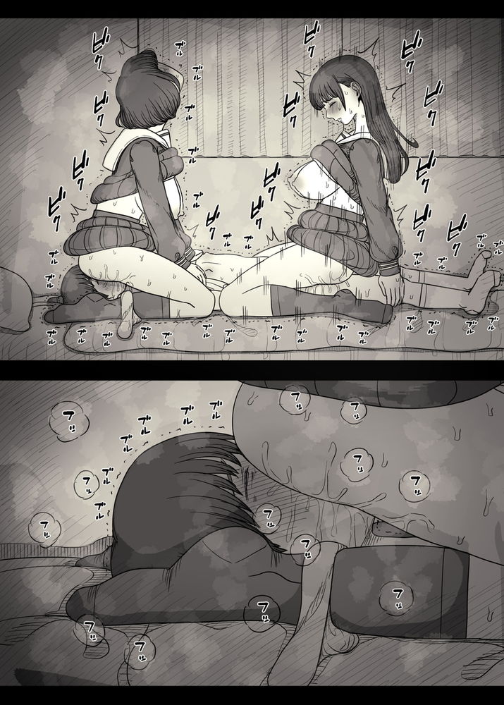 無料エロ漫画 【ハーレム逆レイプエロ漫画】レズな女の子たちと竿役のボク…そして始まるただ肉ディルドとしてのセックス…【女学寮に誘われて2／ひまわりのたね】 FANZA