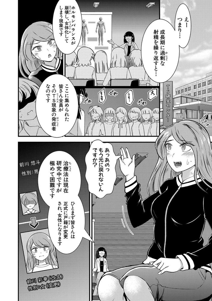 無料エロ漫画 【TSFレイプエロ漫画】オナニーし過ぎで性転換！？なら立派なビッチとして調教するのが国のためだな！【TSセンター更『性』記／中埜人見】 FANZA